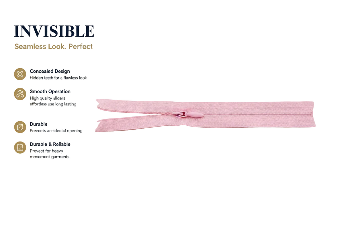 #3 Invisible Zipper 8"inch
