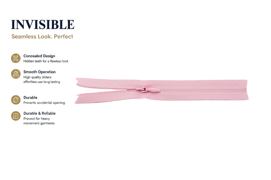#3 Invisible Zipper 8"inch