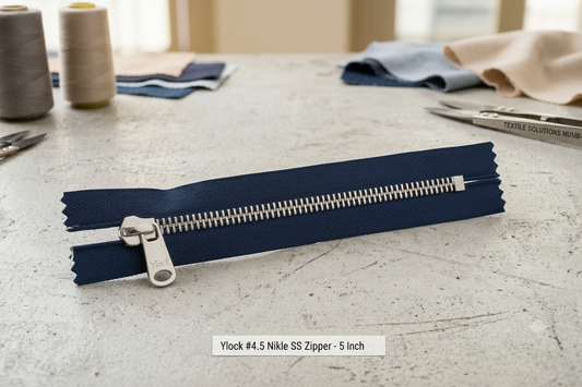 #4.5 SS Zipper (Metal) - Denim