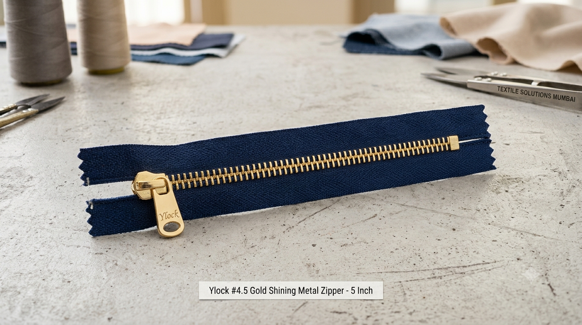 #4.5 SS Zipper (Metal) - Denim
